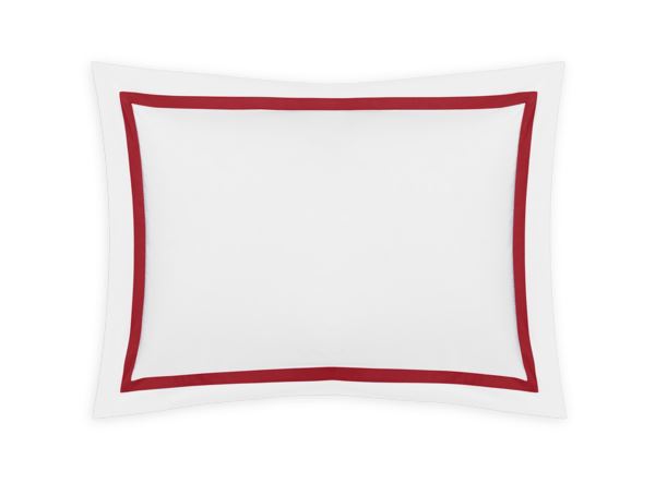 Lowell Boudoir Sham Bedding Style Matouk Scarlet 