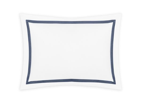 Lowell Boudoir Sham Bedding Style Matouk Steel Blue 