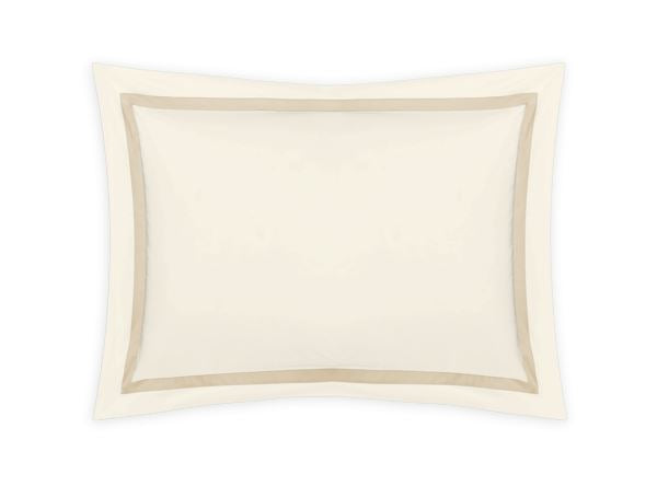 Lowell Euro Sham Bedding Style Matouk Ivory/Champagne 