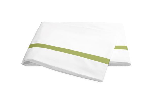 Lowell Full/Queen Flat Sheet Bedding Style Matouk Grass 