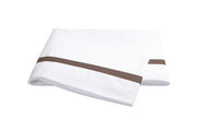 Lowell Full/Queen Flat Sheet Bedding Style Matouk Mocha 