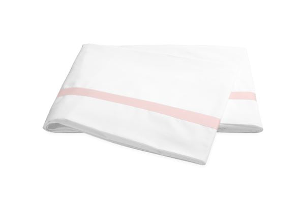 Lowell King Flat Sheet Bedding Style Matouk Pink 