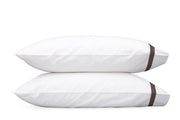 Lowell King Pillowcase-Single Bedding Style Matouk Sable 