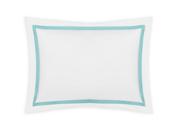 Lowell King Sham Bedding Style Matouk Aquamarine 