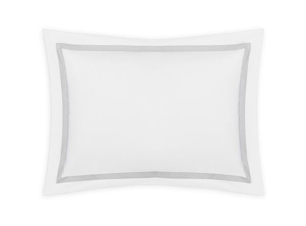 Lowell King Sham Bedding Style Matouk Silver 