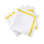 Lowell Napkins- set of 4 Table Linens Matouk Canary 