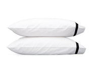 Lowell Standard Pillowcase-Single Bedding Style Matouk Black 