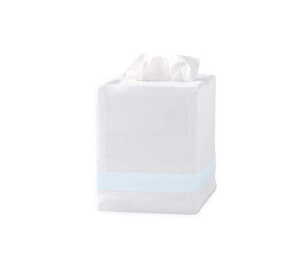 Lowell Tissue Box Cover Bath Accessories Matouk Blue 