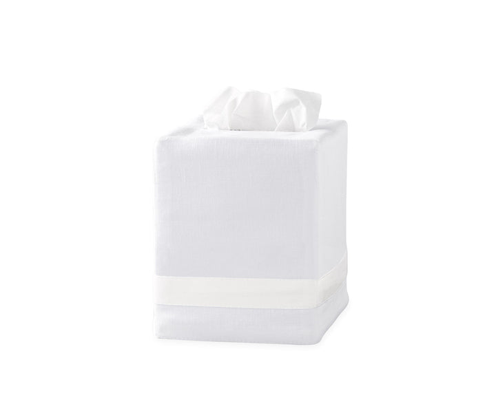 Lowell Tissue Box Cover Bath Accessories Matouk Bone 
