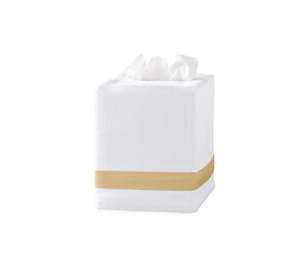 Lowell Tissue Box Cover Bath Accessories Matouk Honey 
