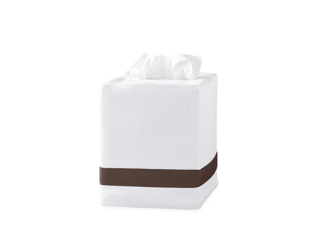 Lowell Tissue Box Cover Bath Accessories Matouk Sable 