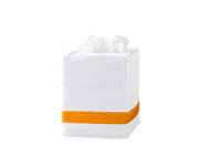 Lowell Tissue Box Cover Bath Accessories Matouk Tangerine 