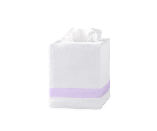 Lowell Tissue Box Cover Bath Accessories Matouk Violet 