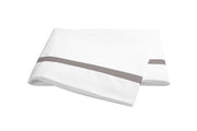 Lowell Twin Flat Sheet Bedding Style Matouk Platinum 