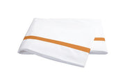 Lowell Twin Flat Sheet Bedding Style Matouk Tangerine 