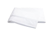 Lowell Twin Flat Sheet Bedding Style Matouk White 