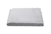 Luca Full Fitted Sheet Bedding Style Matouk Silver 