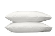 Luca Hemstitch King Pillowcase-Pair Bedding Style Matouk Bone 