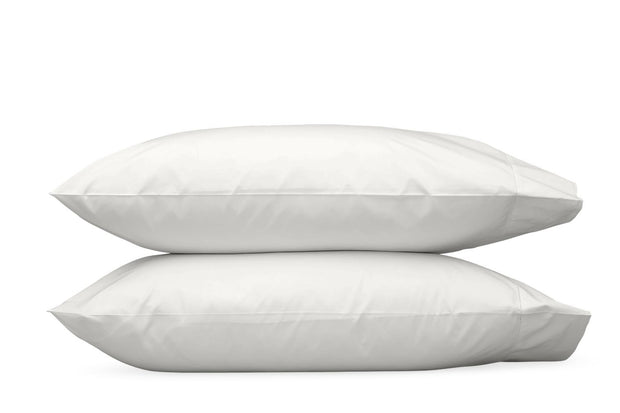 Luca Hemstitch Standard Pillowcase-Pair Bedding Style Matouk Bone 