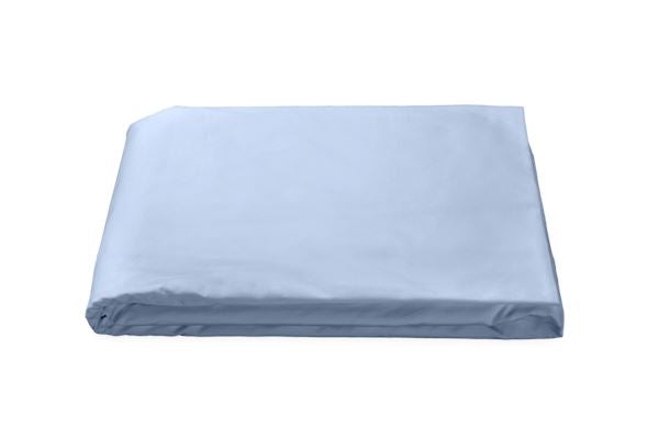 Luca King Fitted Sheet Bedding Style Matouk Sky 
