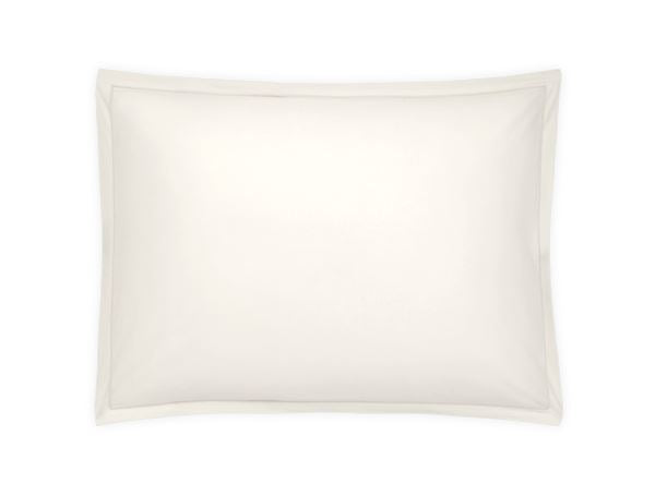 Luca Satin Stitch King Sham Bedding Style Matouk Ivory 
