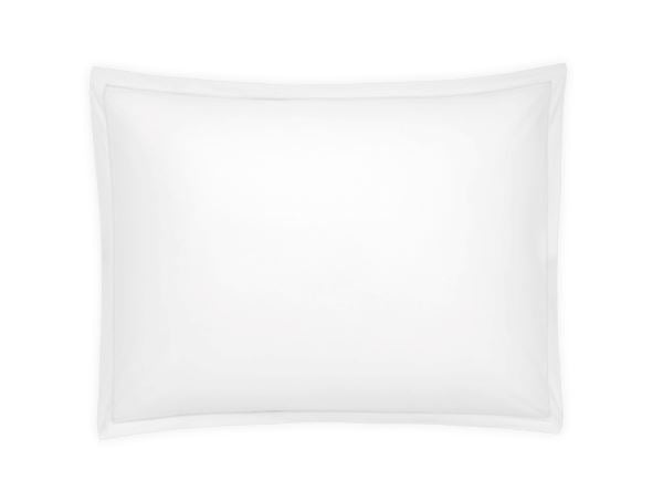 Luca Satin Stitch King Sham Bedding Style Matouk White 