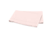 Luca Satin Stitch Twin Flat Sheet Bedding Style Matouk Blush 