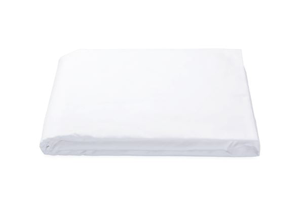 Luca Twin Fitted Sheet Bedding Style Matouk White 