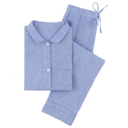 Lush Linen Pajamas- Extra Extra Large Sleepwear & Loungewear Pine Cone Hill French Blue 