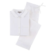 Lush Linen Pajamas- Extra Extra Large Sleepwear & Loungewear Pine Cone Hill White 