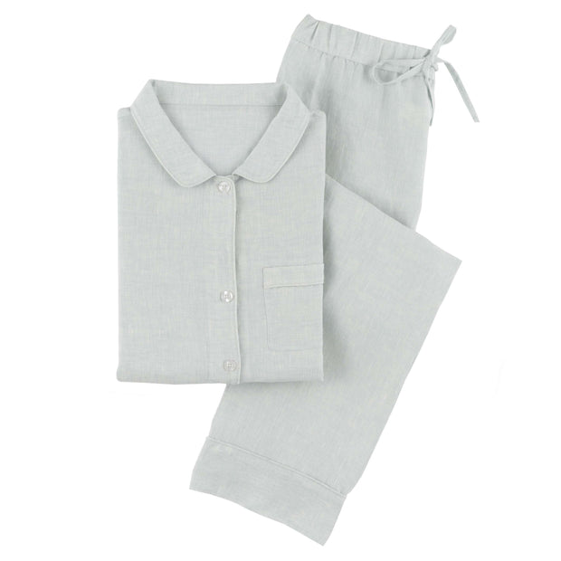 Lush Linen Pajamas-Extra Small Sleepwear & Loungewear Pine Cone Hill Sky 