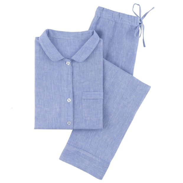 Lush Linen Pajamas-Large Sleepwear & Loungewear Pine Cone Hill French Blue 