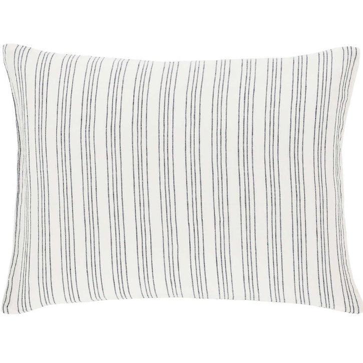 Lush Linen Stripe Standard Sham Bedding Pine Cone Hill 