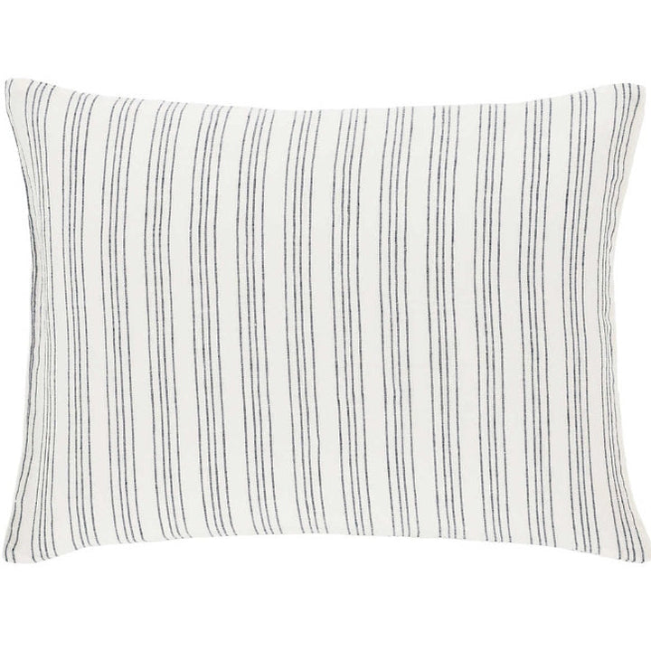 Lush Linen Stripe Standard Sham Bedding Pine Cone Hill 