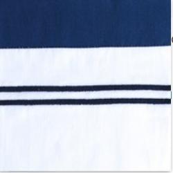 Marco Full Flat Sheet Bedding Style Home Treasures White Navy Blue 