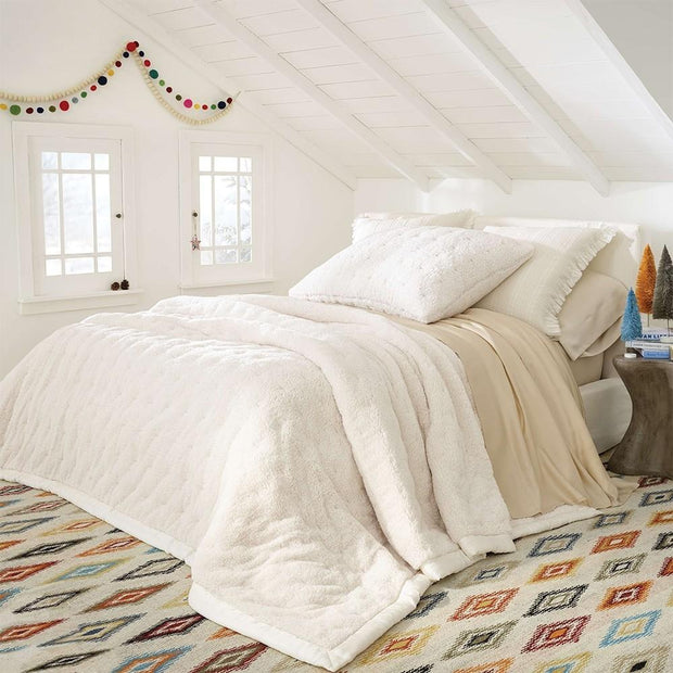 Marshmallow Fleece Twin Puff Bedding Style Pine Cone Hill 