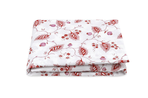 Maryam Cal King Fitted Sheet - 17" pocket Bedding Style Matouk Redberry 