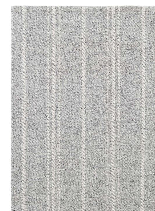 Melange Stripe Grey/Ivory Indoor/Outdoor Rug Rugs Dash and Albert 