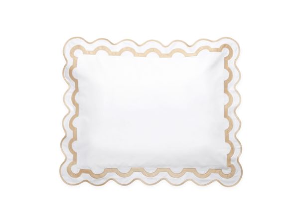 Mirasol Boudoir Sham Bedding Style Matouk White/Champagne 