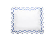 Mirasol Euro Sham Bedding Style Matouk White/Azure 