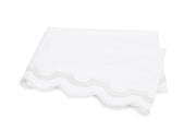 Mirasol Full/Queen Flat Sheet Bedding Style Matouk White/Bone 