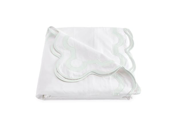 Mirasol King Duvet Cover Bedding Style Matouk White/Opal 