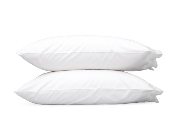 Mirasol King Pillowcase- Single Bedding Style Matouk White/Opal 