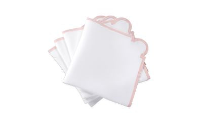 Mirasol Placemats 18x18- Set of 4 Table Linens Matouk Pink 