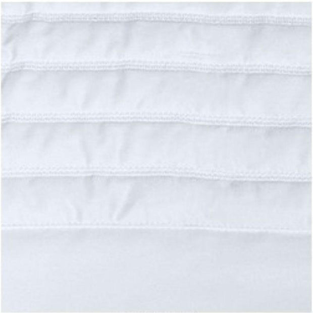 Monroe Quilted Standard Sham Bedding Style Bovi White 