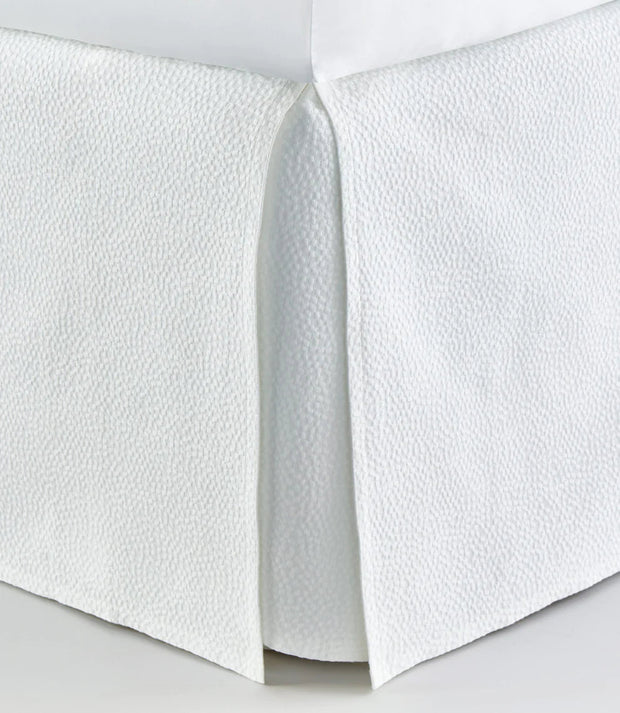 Montauk King Bedskirt Bedding Style Peacock Alley White 