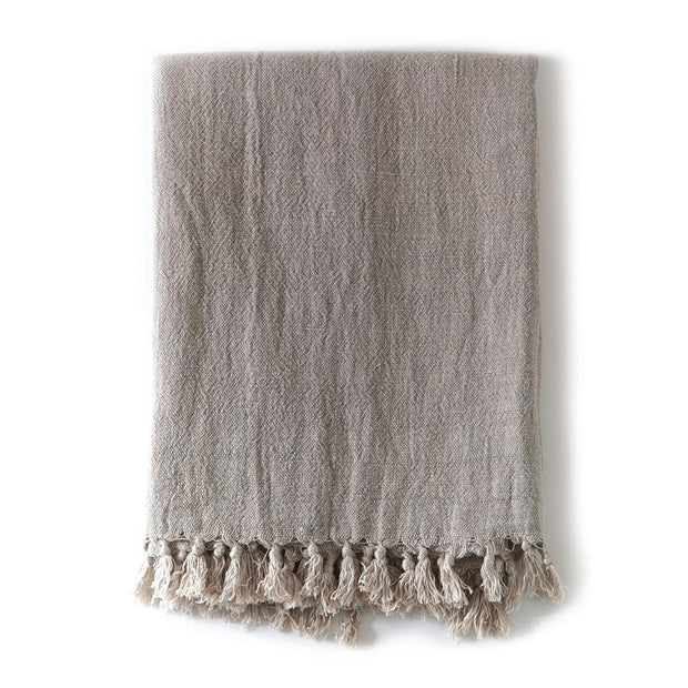 Montauk Throw Bedding Style Pom Pom at Home Natural 