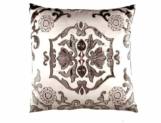 Morocco 24" Pillow Decorative Pillow Lili Alessandra Silver 