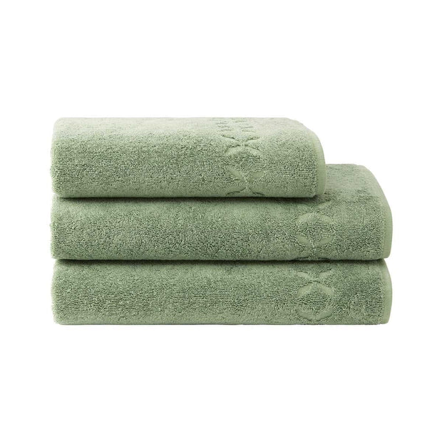 Nature Bath Towel 28x55 - set of 2 Bath Linens Yves Delorme Amande 