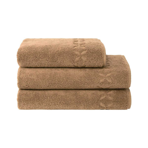 Nature Guest Towel 17x28 - set of 2 Bath Linens Yves Delorme Malt 